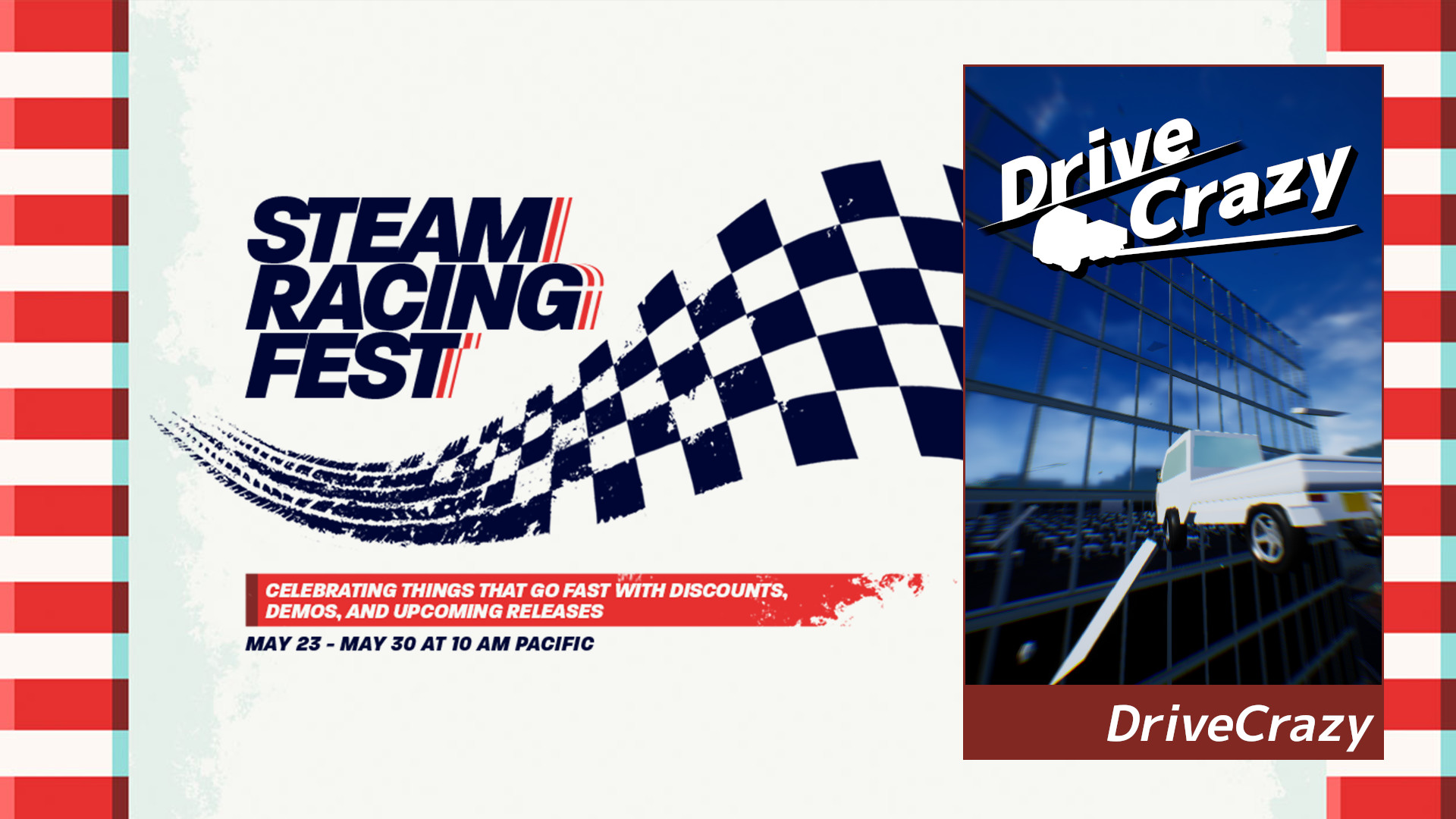 image from DriveCrazy will participate in the Steam Racing Fest!